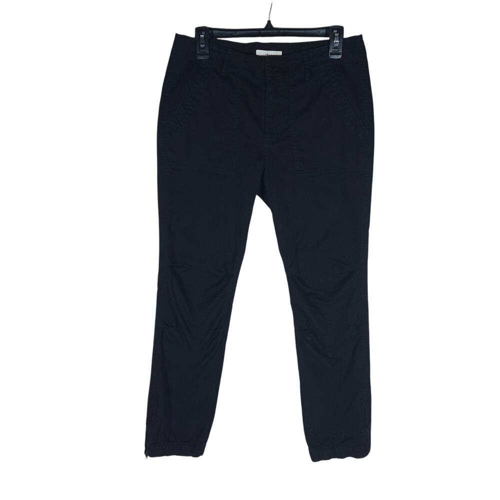 TNA Womens Cargo Pants 6 Black Casual Utility Straight Leg Stretch Streetwear